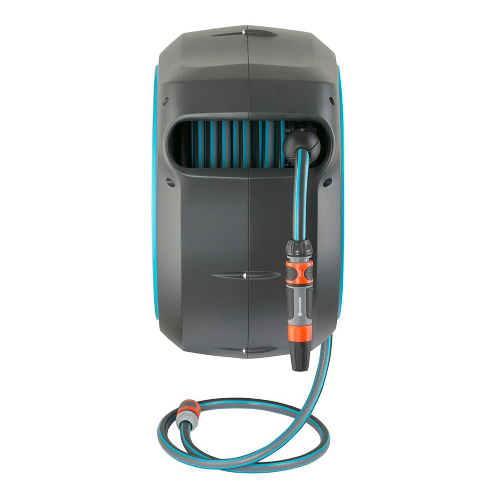 Gardena Wall-Mounted Hose Reel RollUp M/L 25m – Automatic Roll Control & Premium Hose - Image 3