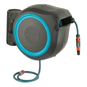 Gardena Wall-Mounted Hose Reel RollUp XL 35m – Automatic Roll Control & Premium Hose