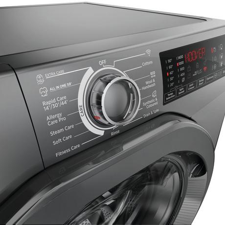 Hoover H3WPS496TMRR6 9kg 1400 Spin Washing Machine Graphite - Image 8